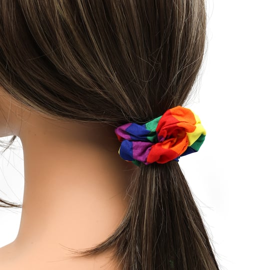Pride Rainbow Stripes Hair Scrunchie by Celebrate It™